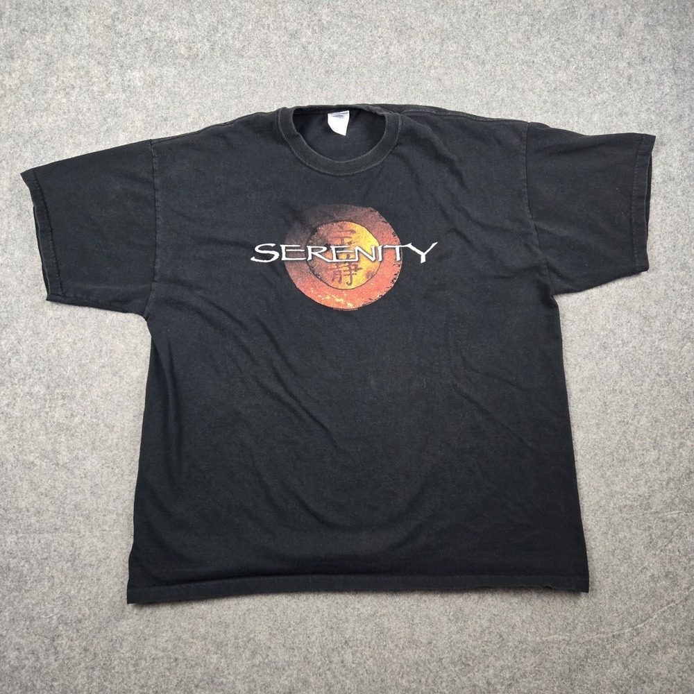 Vintage Serenity Shirt Mens XL Black Movie Promo‎ Universal Studios 2005 M & O
